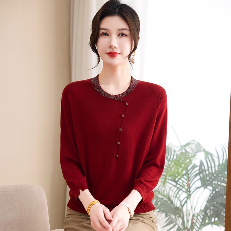 Spring Mulberry Silk Cardigan: Stylish 2026 Top for Middle-Aged & Elderly Women 4XL (135-150 jin)
Spring Mulberry Silk Cardigan: Stylish 2026 Top for Middle-Aged & Elderly Women 4XL (135-150 jin)
