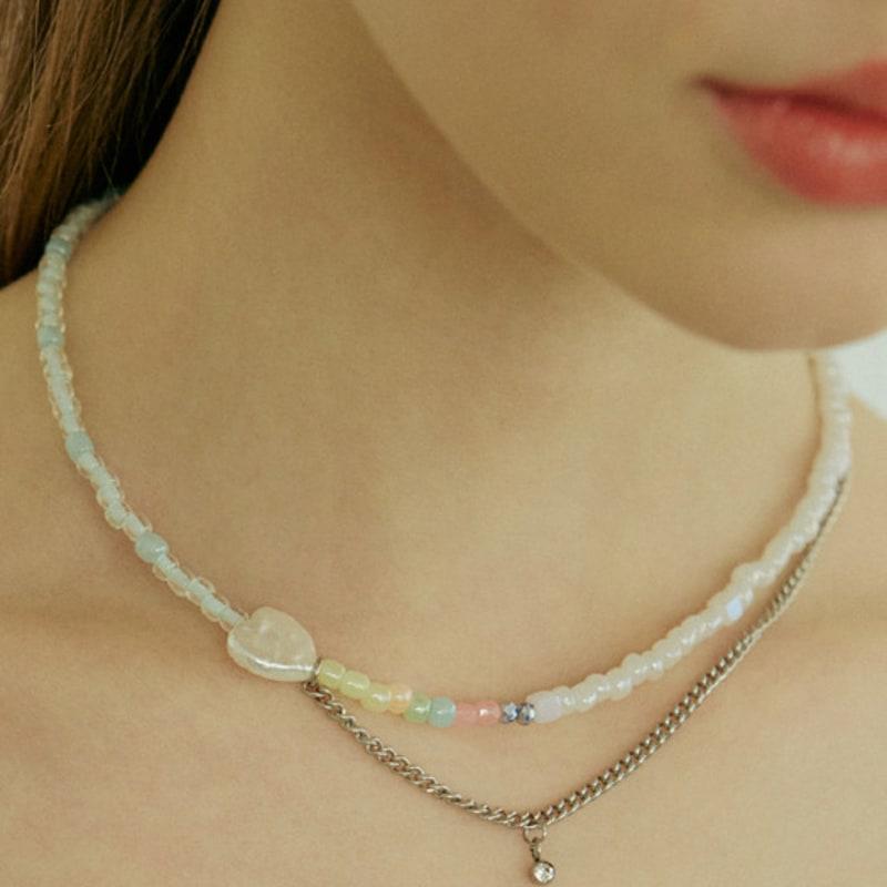 VVV Райдужне Незбалансоване Серце Намисто-Ланцюжок з Бісеру Mix
VVV Райдужне Незбалансоване Серце Намисто-Ланцюжок з Бісеру Mix