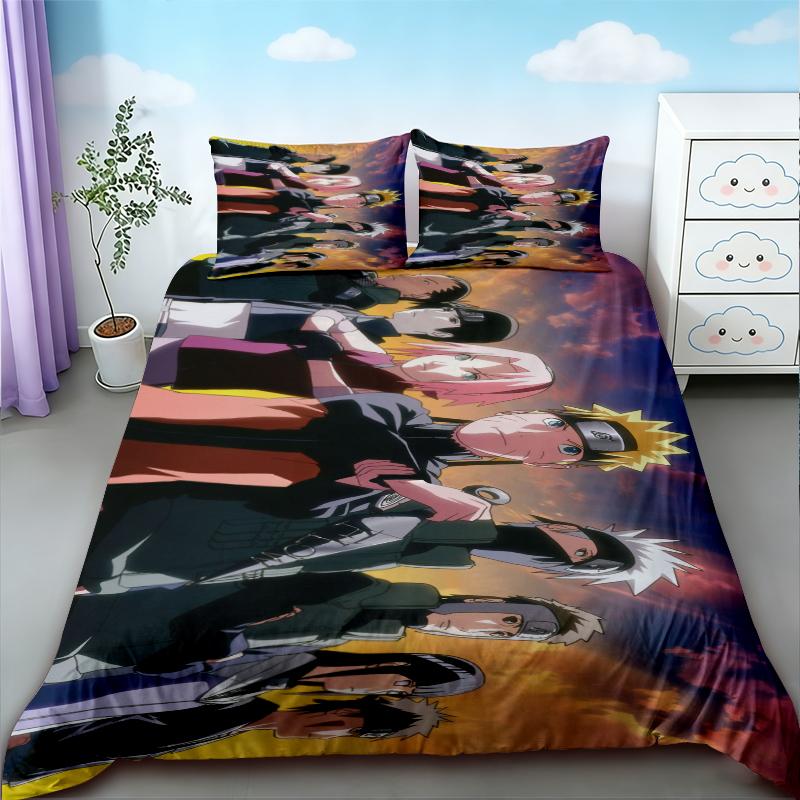Duvet Cover Anime Uzumaki Naruto Bedding Set Pillowcase Bedclothes Suit Single Double Quilt Cover Bedspead Bedroom boys bests 135x200cm
Duvet Cover Anime Uzumaki Naruto Bedding Set Pillowcase Bedclothes Suit Single Double Quilt Cover Bedspead Bedroom boys bests 135x200cm