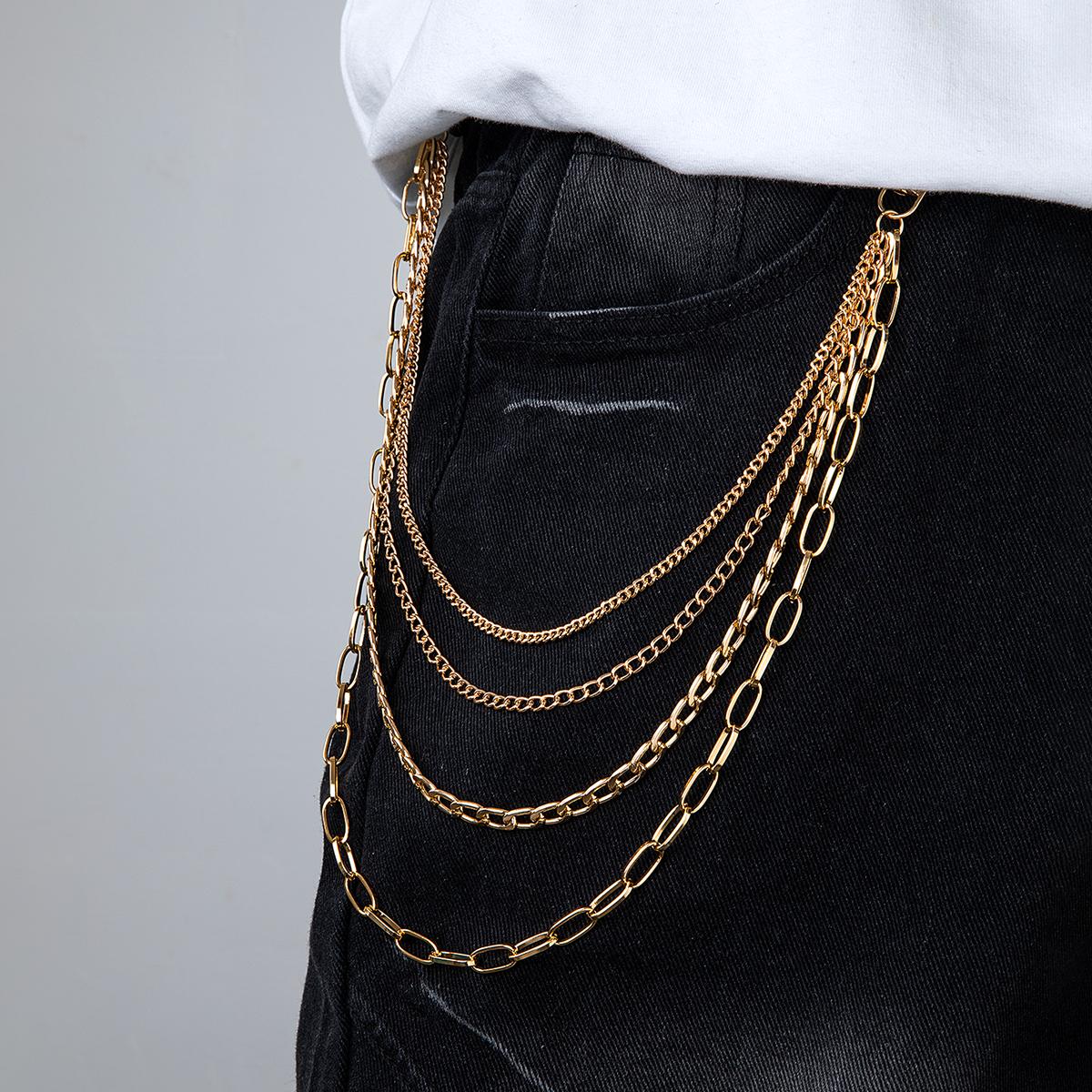 1 piece of fashionable and versatile multi-layer chain stacking style men s body chain daily wear jeans pendant
1 piece of fashionable and versatile multi-layer chain stacking style men s body chain daily wear jeans pendant