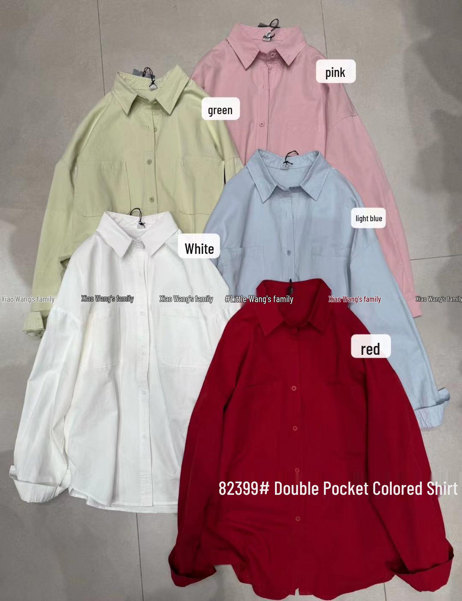 Xiao Wang s 82399 Early Spring Korean Loose Fit Plus Size Relaxed Double Pocket Shirt One Size светло-синий
Xiao Wang s 82399 Early Spring Korean Loose Fit Plus Size Relaxed Double Pocket Shirt One Size светло-синий