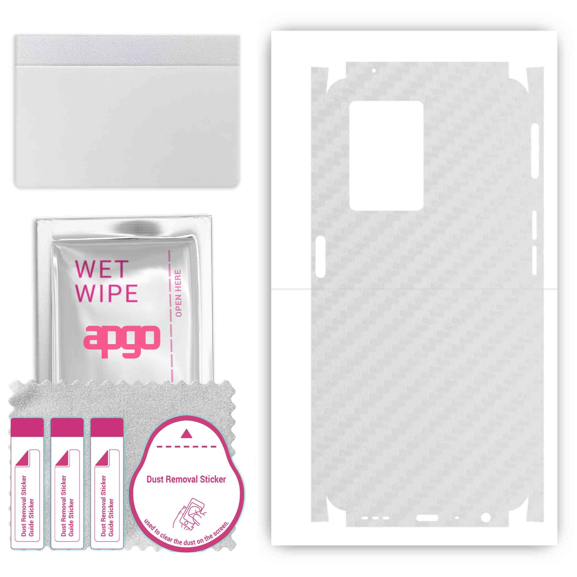 apgo Protective Skin Sticker for the back+sides compatible with Oppo A77 5G, Full Wrap Film, Foil, Vinyl - Pattern Transparent Carbon
apgo Protective Skin Sticker for the back+sides compatible with Oppo A77 5G, Full Wrap Film, Foil, Vinyl - Pattern Transparent Carbon