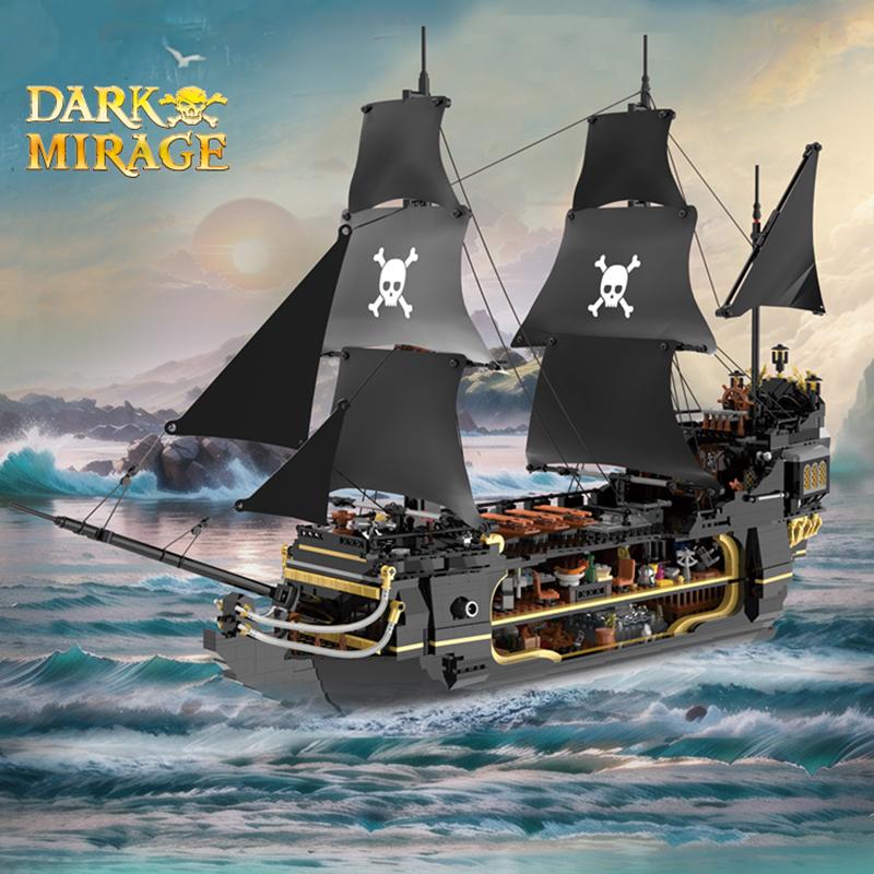 2900PCS Dark Phantom Pirate Ship Building Blocks Classic Ghost Ship Model Bricks Set With Figures Kids DIY Educational Toy Gifts No Box
2900PCS Dark Phantom Pirate Ship Building Blocks Classic Ghost Ship Model Bricks Set With Figures Kids DIY Educational Toy Gifts No Box