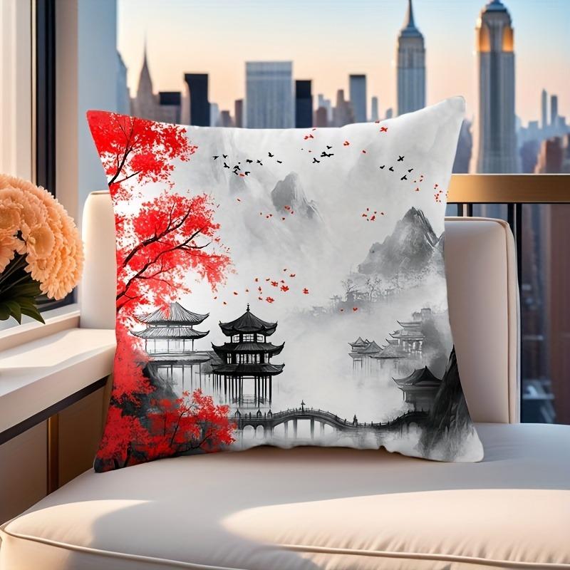 Декоративная наволочка с дизайном китайской живописи тушьюПодходит для дивана, автомобиля, спальни, декоративная наволочка для подушки 16x16Inch
Декоративная наволочка с дизайном китайской живописи тушьюПодходит для дивана, автомобиля, спальни, декоративная наволочка для подушки 16x16Inch