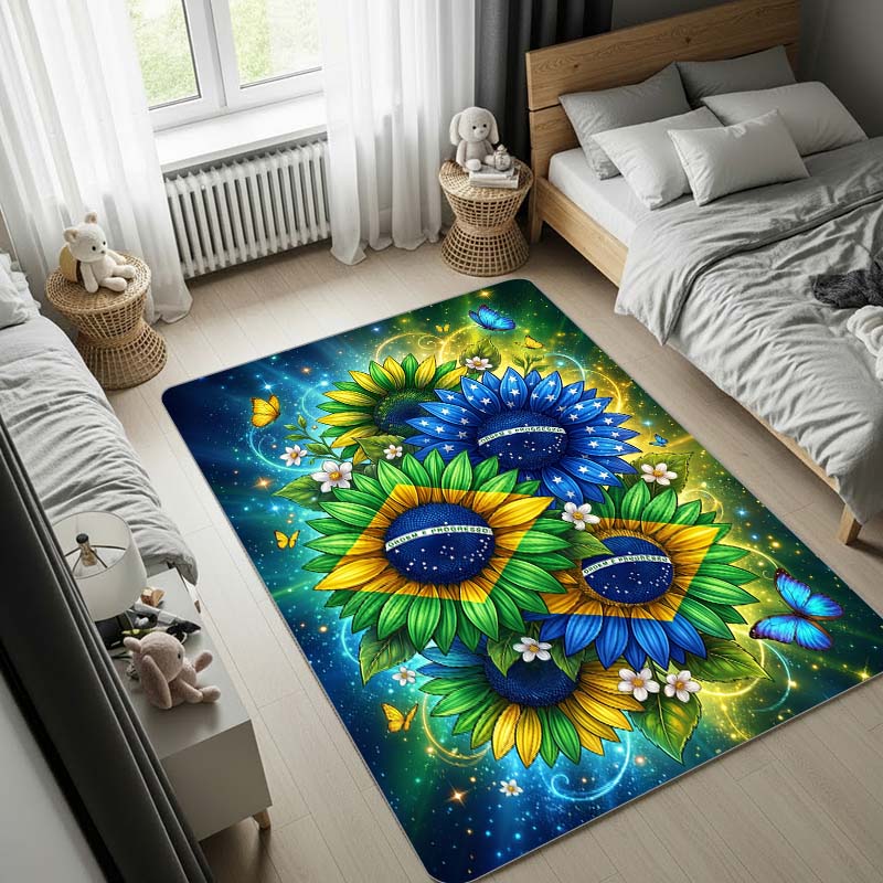 Sunflower Area Rug with Blue Stardust and Butterflies, Magical Galaxy Large Carpet for Bedroom Living Room Home Decor, Soft Floor Mat 40x60cm( 15x23in )
Sunflower Area Rug with Blue Stardust and Butterflies, Magical Galaxy Large Carpet for Bedroom Living Room Home Decor, Soft Floor Mat 40x60cm( 15x23in )