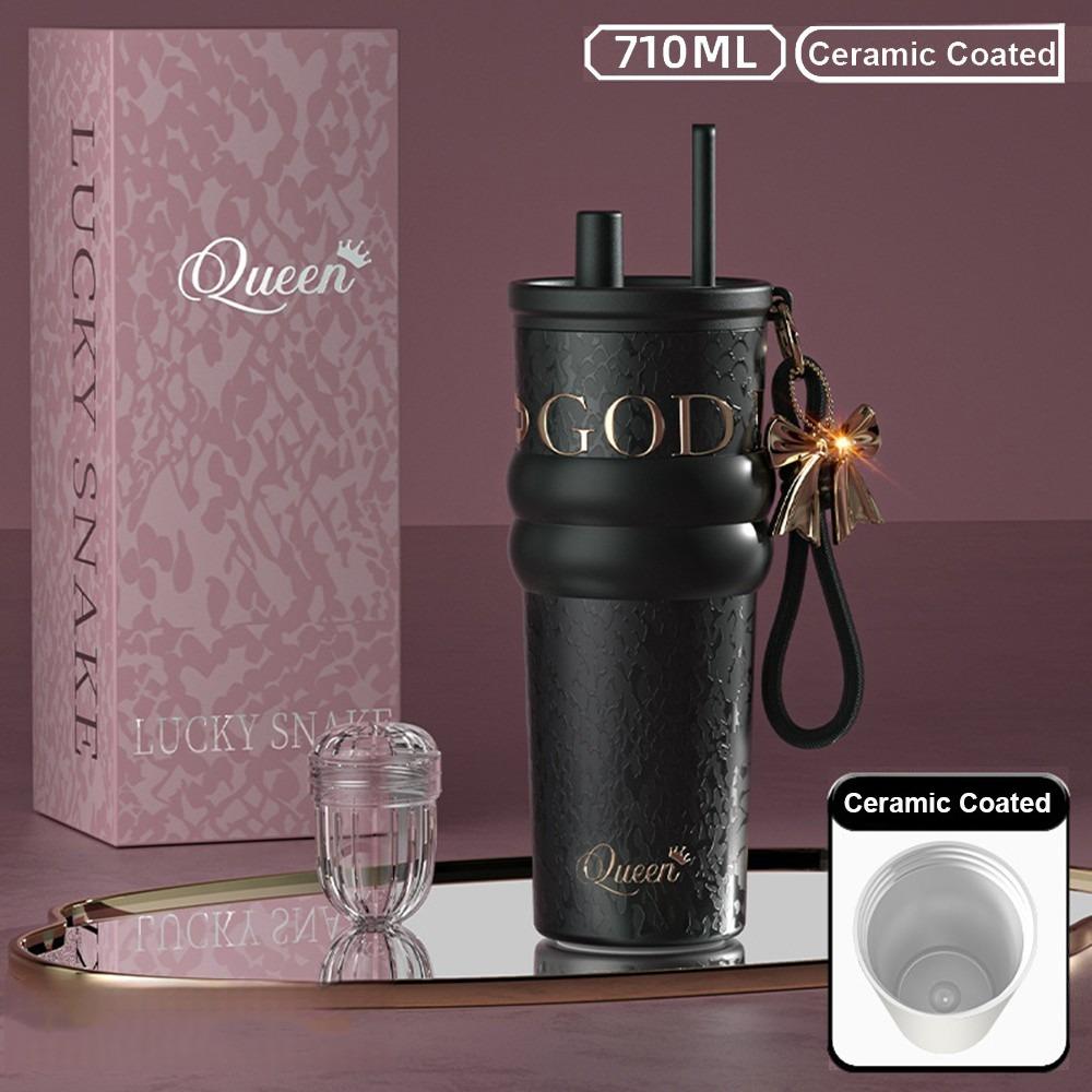 710ML Ceramic Coated Coffee Cup Insulation Or Cooling Keeps Both Hot and Cold Vacuum Cup High-Capacity SUS316 Stainless Steel 50ml чёрный
710ML Ceramic Coated Coffee Cup Insulation Or Cooling Keeps Both Hot and Cold Vacuum Cup High-Capacity SUS316 Stainless Steel 50ml чёрный