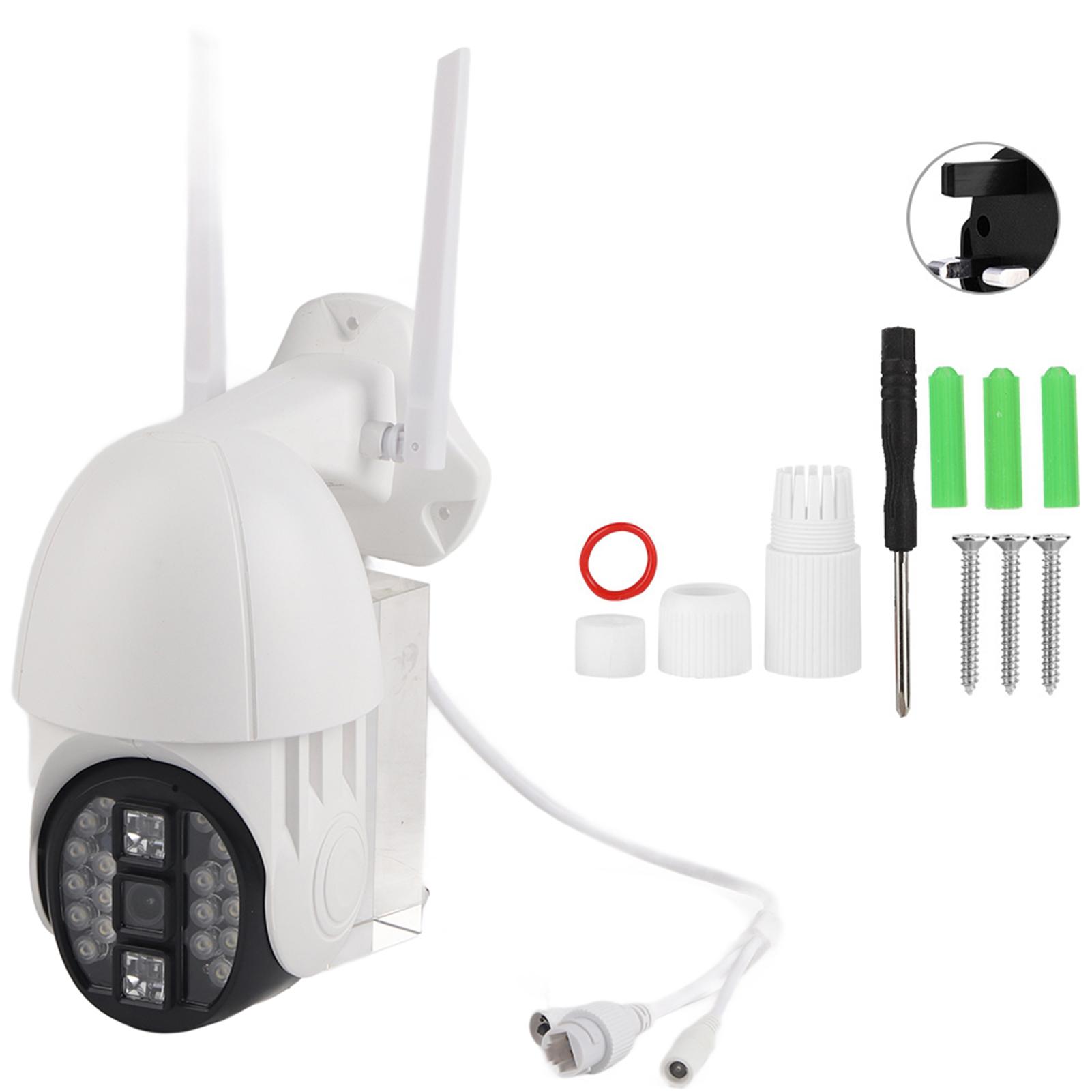 1080P Повнокольорова WiFi купольна камера PTZ 2IR Lights18LEDs IP66 Нічне бачення Outdoor Security Cam
1080P Повнокольорова WiFi купольна камера PTZ 2IR Lights18LEDs IP66 Нічне бачення Outdoor Security Cam