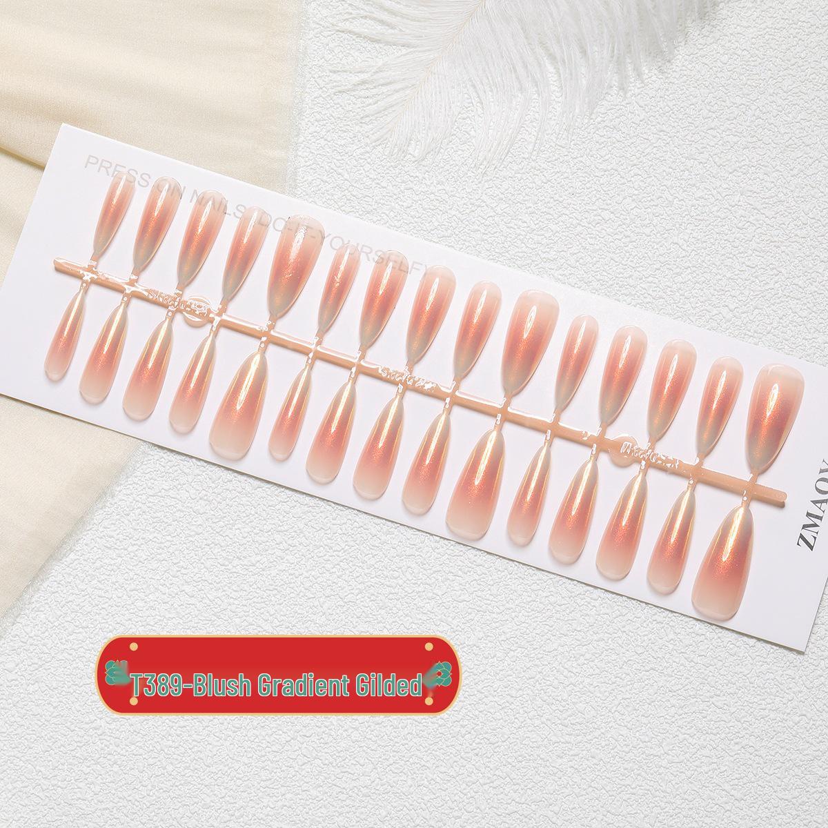 Gilded Blush Gradient Almond Cat Eye Nails - 30 Long Wear Tips Whole Set Size S/S/S
Gilded Blush Gradient Almond Cat Eye Nails - 30 Long Wear Tips Whole Set Size S/S/S