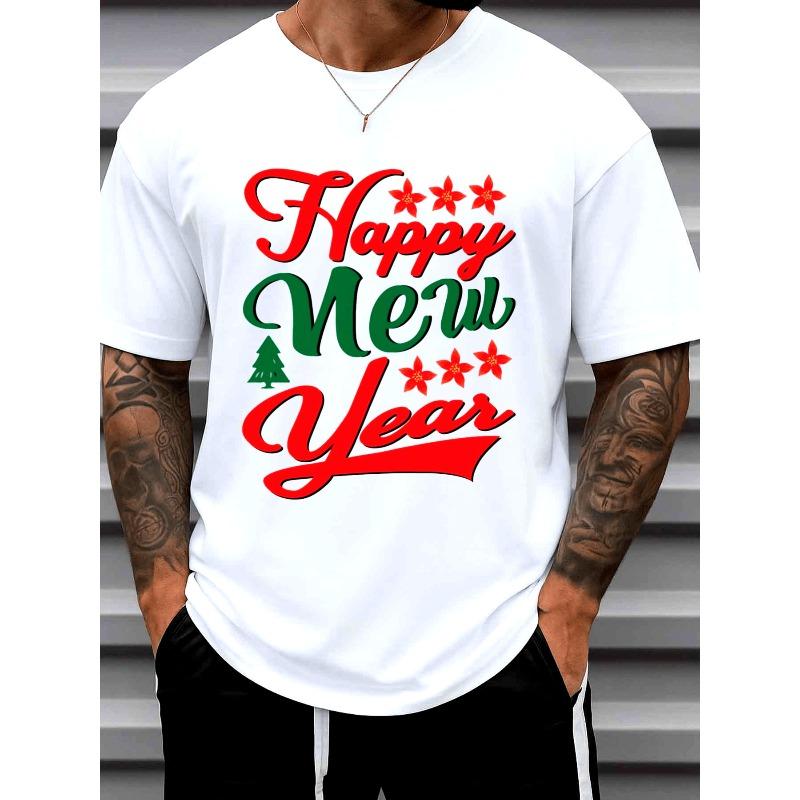 European sizes Happy New Year Tee | Christmas Plain T-Shirt Men S | Summer Wear, Retro Style, Comfortable Fit, Printed 4XL білий
European sizes Happy New Year Tee | Christmas Plain T-Shirt Men S | Summer Wear, Retro Style, Comfortable Fit, Printed 4XL білий