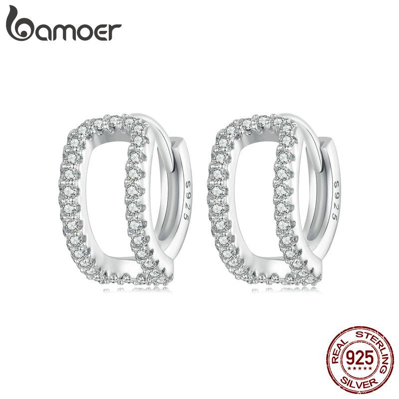 Bamoer Серьги-гвоздики из стерлингового серебра 925 пробы, двухслойные, с цирконами, для женщин, тонкие ювелирные изделия, подарок на день рождения, День святого Валентина China Mainland
Bamoer Серьги-гвоздики из стерлингового серебра 925 пробы, двухслойные, с цирконами, для женщин, тонкие ювелирные изделия, подарок на день рождения, День святого Валентина China Mainland