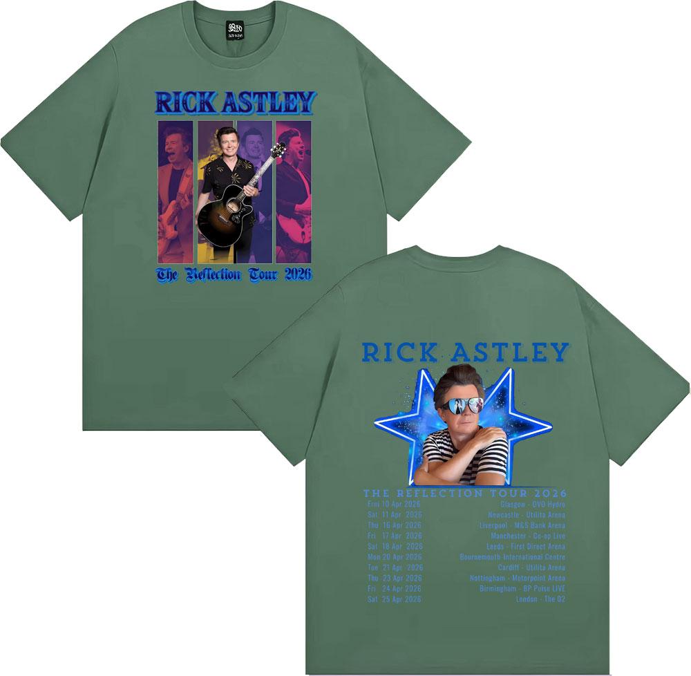 Rick Astley Reflection Tour 2026 Graphic Tshirts Unisex Women Harajuku Vintage Street T Shirt Hot Sale Casual Short Sleeve Tshirt 4XL
Rick Astley Reflection Tour 2026 Graphic Tshirts Unisex Women Harajuku Vintage Street T Shirt Hot Sale Casual Short Sleeve Tshirt 4XL