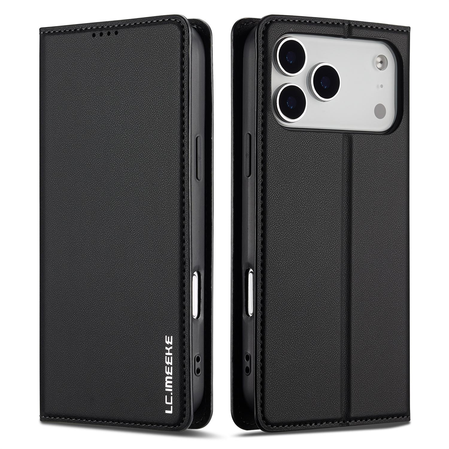 LC.IMEEKE L1 Series for iPhone 17 Pro Case PU Leather Wallet Stand Protective Phone Cover Black
LC.IMEEKE L1 Series for iPhone 17 Pro Case PU Leather Wallet Stand Protective Phone Cover Black