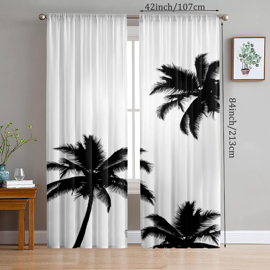 2pcs- Black and white coconut tree printed curtains pole bag curtains Christmas decorations home decorations room decoration 100*130 HOOK 1pcs
2pcs- Black and white coconut tree printed curtains pole bag curtains Christmas decorations home decorations room decoration 100*130 HOOK 1pcs