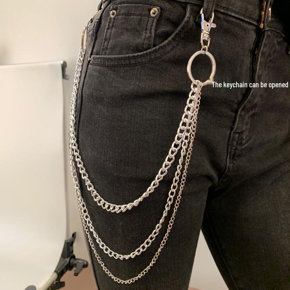 Personalized Metal Waist Chain: Punk, Hip Hop, Rock Pendant - European & American Nightclub Accessory срібний
Personalized Metal Waist Chain: Punk, Hip Hop, Rock Pendant - European & American Nightclub Accessory срібний