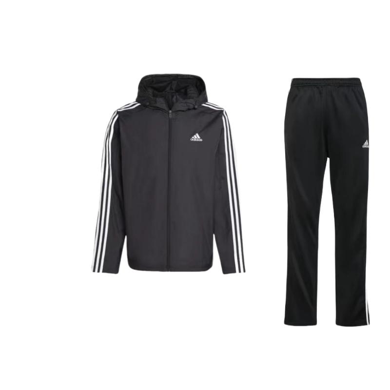 Adidas Hooded Long Sleeve Top And Comfortable Elastic Pants Casual Sports Set Men sets Black TR30PR-BW+IB0381 S
Adidas Hooded Long Sleeve Top And Comfortable Elastic Pants Casual Sports Set Men sets Black TR30PR-BW+IB0381 S