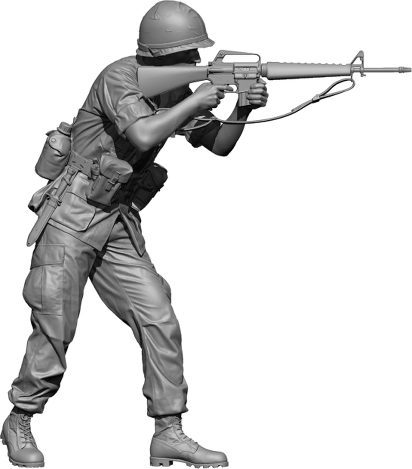 H3 Models Scale Modern American Vietnam Soldier 3D Printer Kit HS48101 1/48 Stop! (Human)
H3 Models Scale Modern American Vietnam Soldier 3D Printer Kit HS48101 1/48 Stop! (Human)