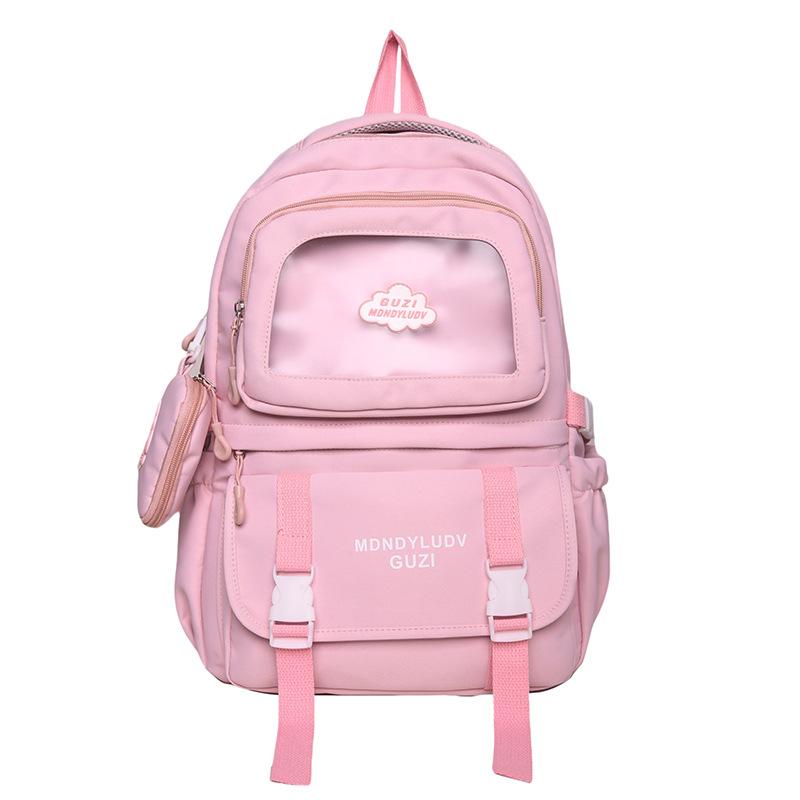 Female Japanese Students Large Capacity School Bag Tide Transparent Niche Versatile Backpack College Girls Backpack Leisure no pendant рожевий
Female Japanese Students Large Capacity School Bag Tide Transparent Niche Versatile Backpack College Girls Backpack Leisure no pendant рожевий