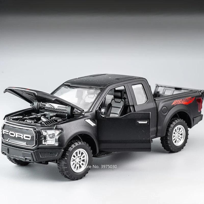 1:32 Scale F-150 SVT Raptor Alloy Diecast Models Cars Toys Doors Opened Off-road with Light Music Vehicles Boys Birthday Gifts
1:32 Scale F-150 SVT Raptor Alloy Diecast Models Cars Toys Doors Opened Off-road with Light Music Vehicles Boys Birthday Gifts