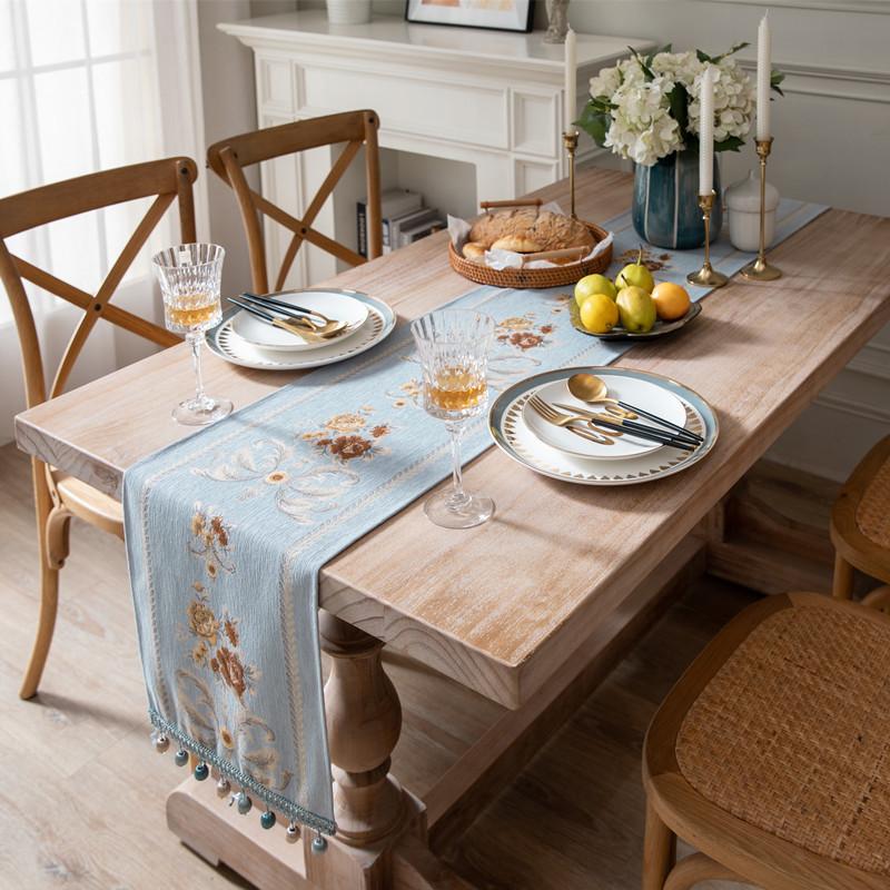 European Retro Flower Table Flag Chenille Beads Household Tablecloth Polyester Custom Table Flag Bedside Towel Bucket Cabinet Cover Towel 32X140
European Retro Flower Table Flag Chenille Beads Household Tablecloth Polyester Custom Table Flag Bedside Towel Bucket Cabinet Cover Towel 32X140