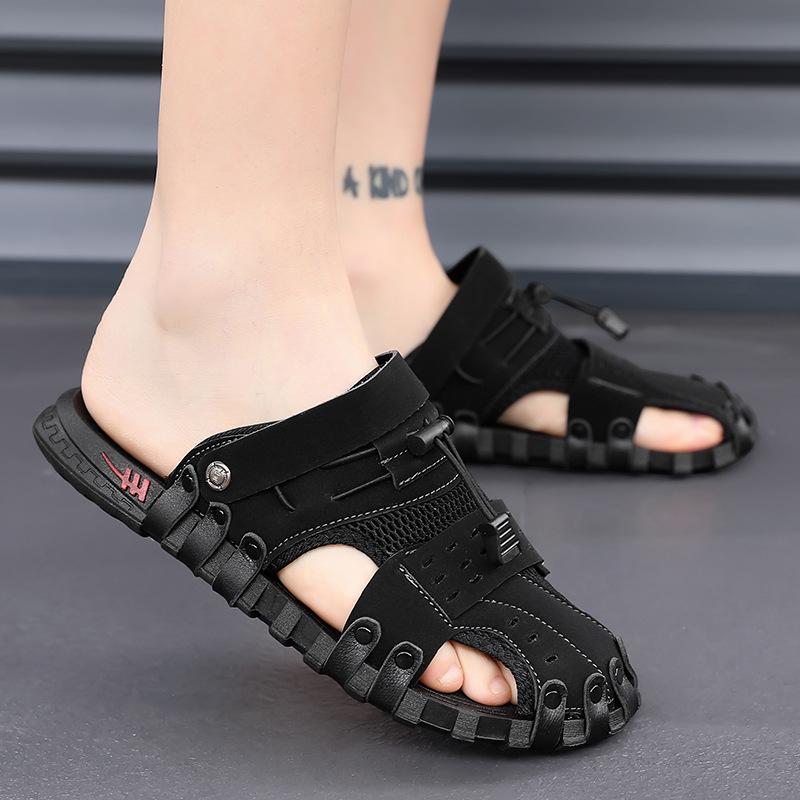 Baotou Men s Summer Sandals - Dual-use Outdoor Casual and Beach Slippers, Plus Size 41 чёрный
Baotou Men s Summer Sandals - Dual-use Outdoor Casual and Beach Slippers, Plus Size 41 чёрный