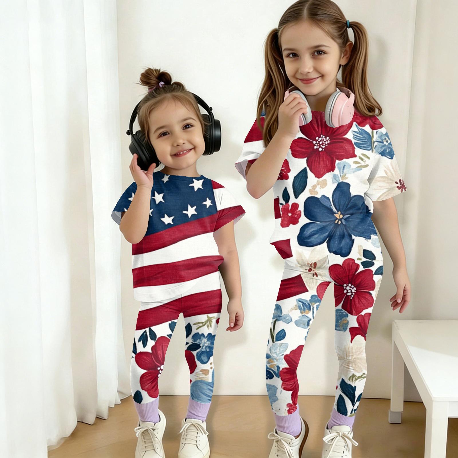 Kids Independence Day Outfit Set Short Sleeve Top and Long Pants Two Piece Casual Suit for Boys and Girls Comfortable Fit 110 красный
Kids Independence Day Outfit Set Short Sleeve Top and Long Pants Two Piece Casual Suit for Boys and Girls Comfortable Fit 110 красный