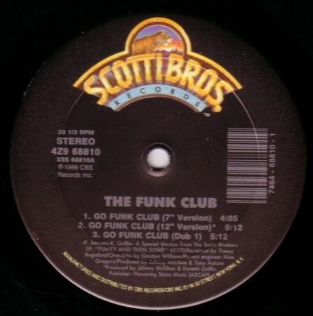 12inch Record FUNK CLUB - Go Funk Club 4Z968810 Scotti Bros. Re 1989 US Soul/Funk Used
12inch Record FUNK CLUB - Go Funk Club 4Z968810 Scotti Bros. Re 1989 US Soul/Funk Used