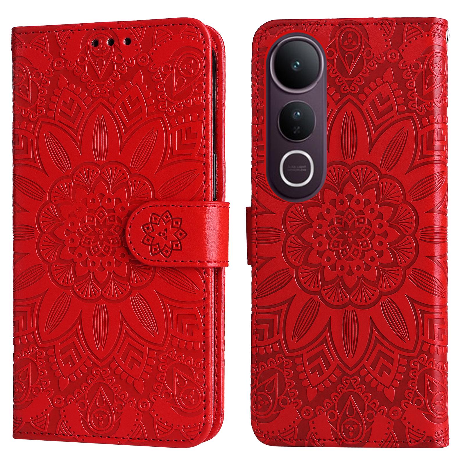For vivo V50 Lite 5G/vivo V50 Lite 4G Case Sunflower Imprint Leather Wallet Phone Cover Red
For vivo V50 Lite 5G/vivo V50 Lite 4G Case Sunflower Imprint Leather Wallet Phone Cover Red