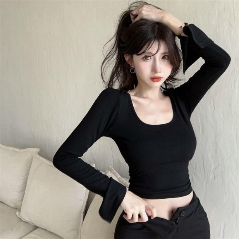 Универсальная футболка Slim Fit с длинными рукавами для женщин S чёрный
Универсальная футболка Slim Fit с длинными рукавами для женщин S чёрный