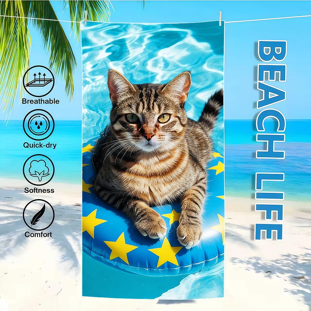 Towel Cat Textile Lying Bathrobe Float Inflatable Beach Quick-Drying Lightweight Portable Camping Swim Pool Pool Travel W40*H60(CM)
Towel Cat Textile Lying Bathrobe Float Inflatable Beach Quick-Drying Lightweight Portable Camping Swim Pool Pool Travel W40*H60(CM)