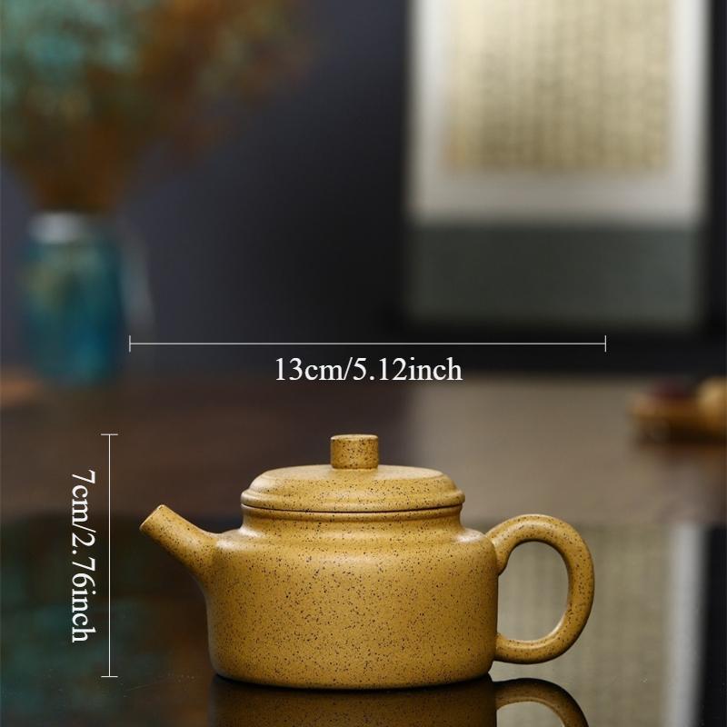 160ml Sesame Section Clay Purple Clay Teapot Chinese Kung Fu Tea Set Household Small Capacity Teapot Tea Ceremony Accessories
160ml Sesame Section Clay Purple Clay Teapot Chinese Kung Fu Tea Set Household Small Capacity Teapot Tea Ceremony Accessories
