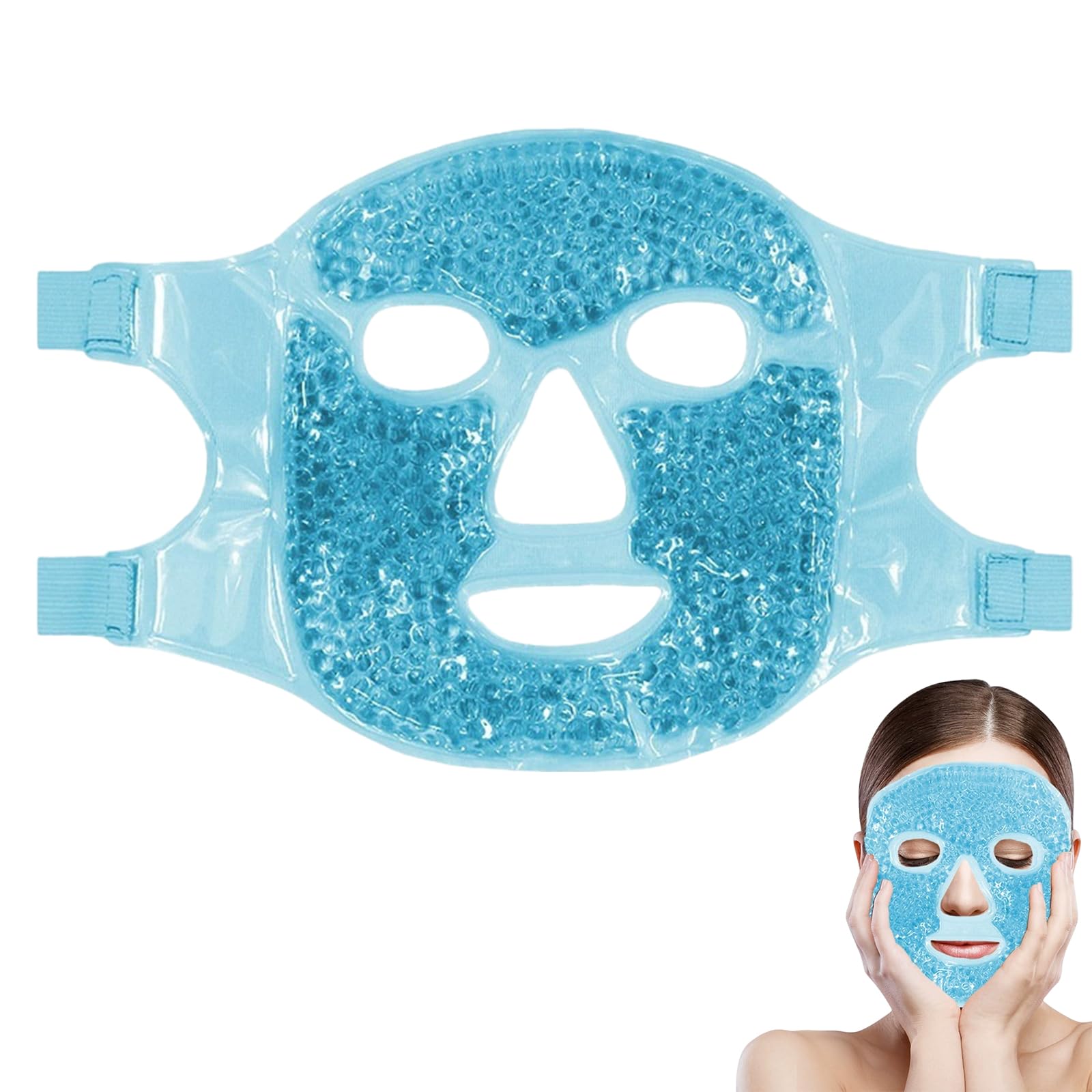 BLOOPIC Gel Face Cooling Warming Beauty Cooling Hot Cold Swelling Unisex Mask, & Mask, Reusable, & Relaxing, & Use, Hypoallergenic, Skincare, синий
BLOOPIC Gel Face Cooling Warming Beauty Cooling Hot Cold Swelling Unisex Mask, & Mask, Reusable, & Relaxing, & Use, Hypoallergenic, Skincare, синий