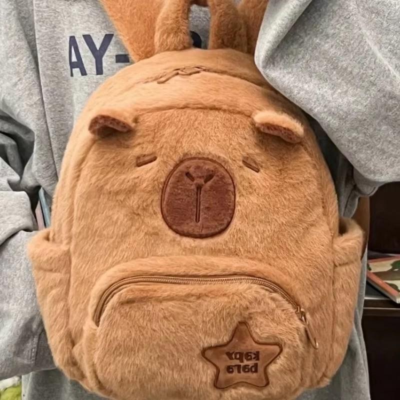 Cute Plush Capybara Backpack for Kids, Soft Stuffed Animal Shoulder Bag, Cartoon School Bag Gift
Cute Plush Capybara Backpack for Kids, Soft Stuffed Animal Shoulder Bag, Cartoon School Bag Gift