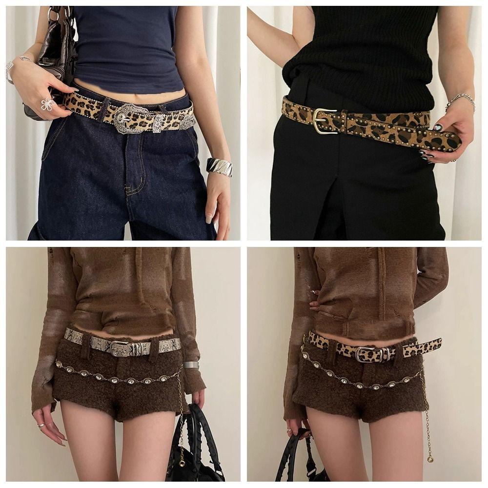 Punk Style Leopard Print Belt Designer Women s Waist Belt Vintage Rivet Waist Belt Streetwear Style2
Punk Style Leopard Print Belt Designer Women s Waist Belt Vintage Rivet Waist Belt Streetwear Style2