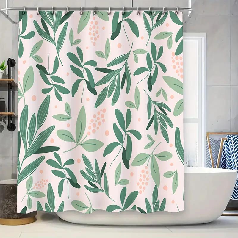 Green Leaf Shower Curtain Decorative Waterproof Bathroom Liner Home Decoration Pink Green Leaves Print 3D Printing Non Woven Fab W90xH180cm
Green Leaf Shower Curtain Decorative Waterproof Bathroom Liner Home Decoration Pink Green Leaves Print 3D Printing Non Woven Fab W90xH180cm