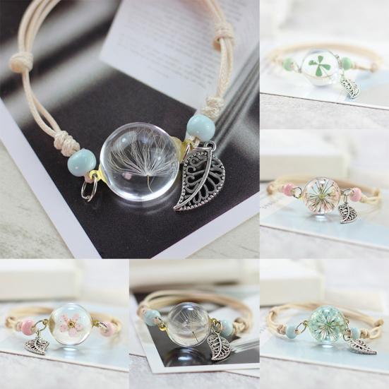 Dry Plant Bracelet Wear-resistant Unfading Sturdy Women Glass Ball Bracelet for Daily Life 1
Dry Plant Bracelet Wear-resistant Unfading Sturdy Women Glass Ball Bracelet for Daily Life 1