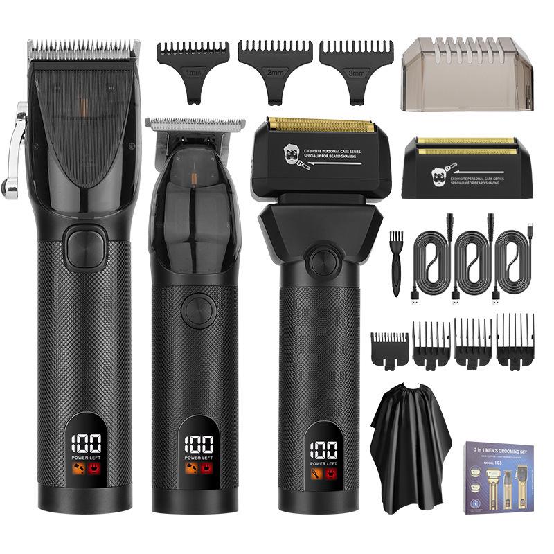 3-Piece Parent-Child Hair Clipper & Multi-Functional Electric Shaver Set, Men s Reciprocating Trimmer, White
3-Piece Parent-Child Hair Clipper & Multi-Functional Electric Shaver Set, Men s Reciprocating Trimmer, White