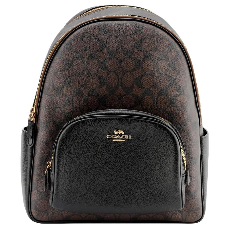 COACH backpack Court 33 color-blocked zipper closure, canvas and leather, backpack, large size, same style for both men and women, black with dark чорний
COACH backpack Court 33 color-blocked zipper closure, canvas and leather, backpack, large size, same style for both men and women, black with dark чорний