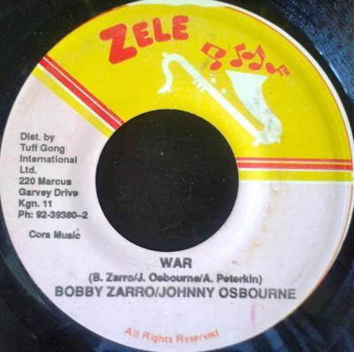 7-дюймовая пластинка BOBBY ZARRO & JOHNNY OSBOURNE - War NONE Zele Jamaica Reggae, Ska & Dub Used
7-дюймовая пластинка BOBBY ZARRO & JOHNNY OSBOURNE - War NONE Zele Jamaica Reggae, Ska & Dub Used