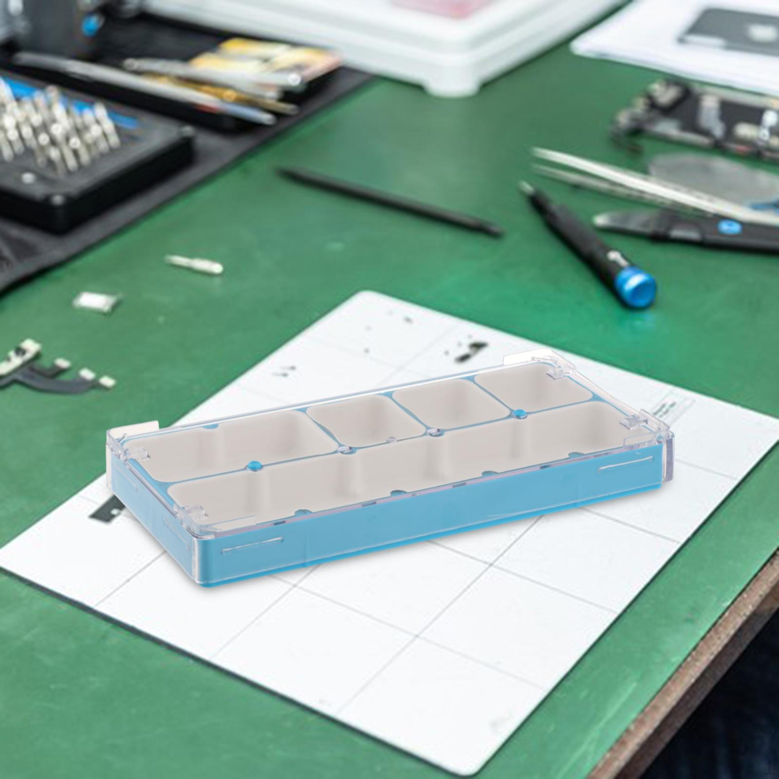 Органайзер для деталей годинникового механізму з захисною кришкою для інструментів для ремонту синій
Органайзер для деталей годинникового механізму з захисною кришкою для інструментів для ремонту синій