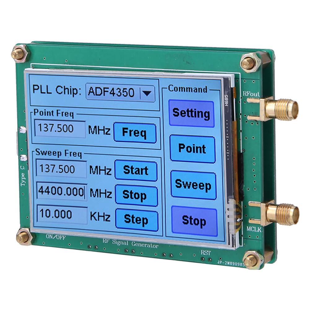 ADF4350/ADF4351 RF Sweep Generator With Data Cable, SMA-Female Connector, Computer-Controlled Signal Generator
ADF4350/ADF4351 RF Sweep Generator With Data Cable, SMA-Female Connector, Computer-Controlled Signal Generator