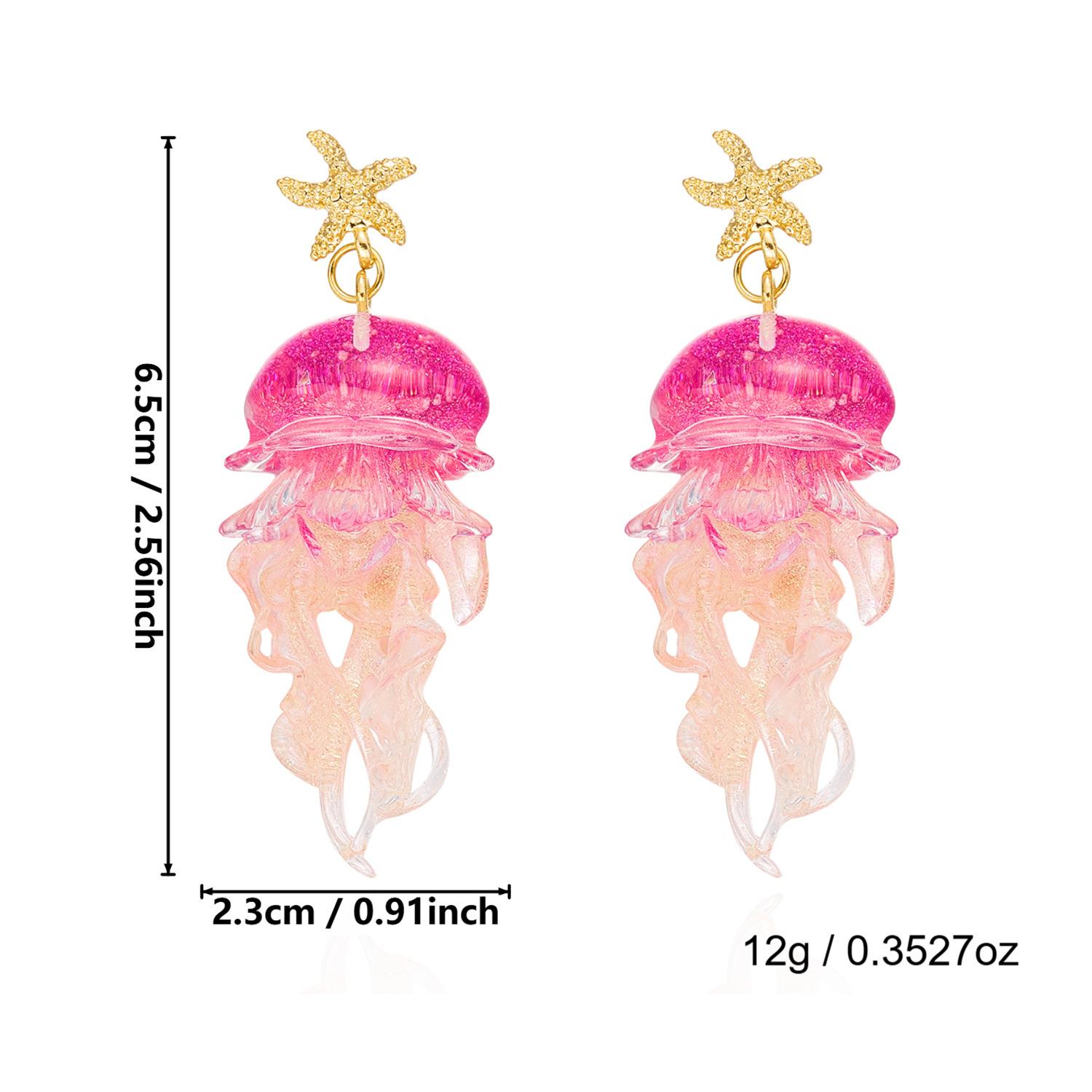 Women s New Earrings: Ocean Vacation Style Starfish Gradient Jellyfish Acrylic Earrings with Creative Design and Unique Style 2
Women s New Earrings: Ocean Vacation Style Starfish Gradient Jellyfish Acrylic Earrings with Creative Design and Unique Style 2