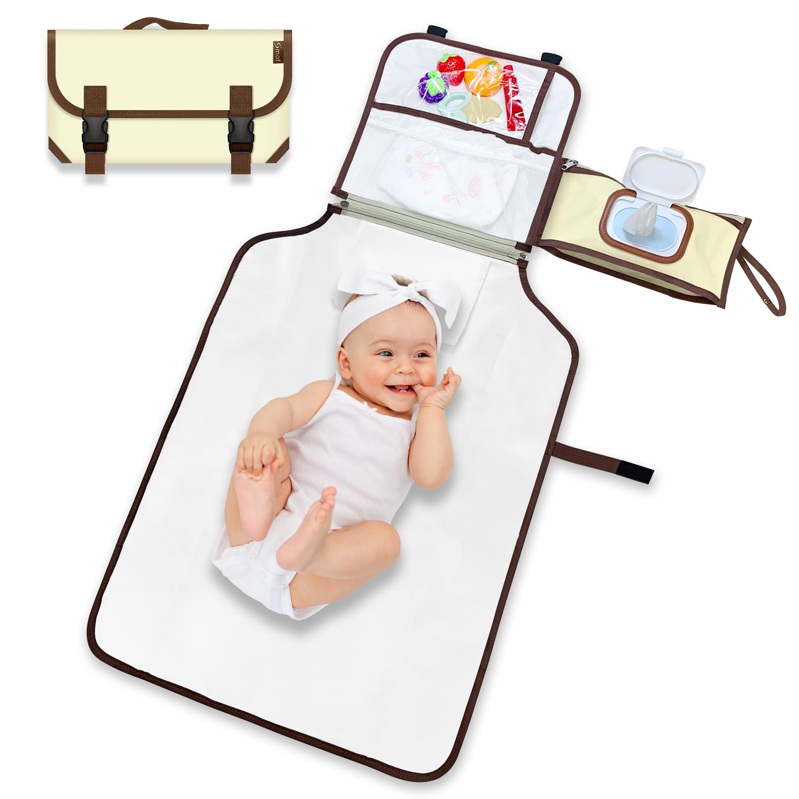 Portable diaper changing fits in a stroller waterproof diaper changing mat for and baby A great baby mat, foldable, waterproof, bag, home, travel, бежевый
Portable diaper changing fits in a stroller waterproof diaper changing mat for and baby A great baby mat, foldable, waterproof, bag, home, travel, бежевый