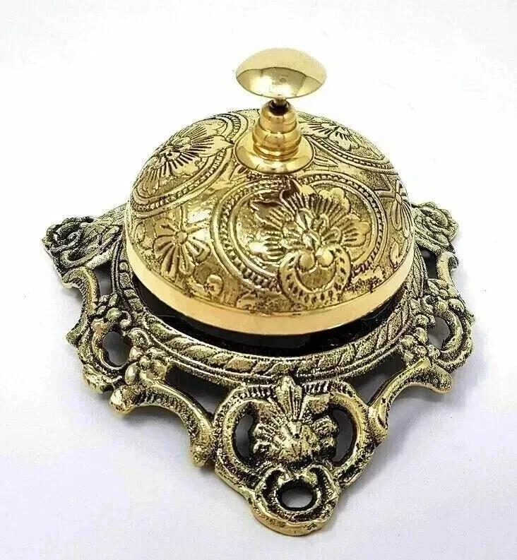 Antique Vintage Brass Ornate Hotel Counter Bell Service Nautical Designer Bell золотий
Antique Vintage Brass Ornate Hotel Counter Bell Service Nautical Designer Bell золотий