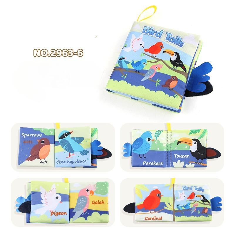 3D Visual Tail Cloth Book Baby Tear Resistant Biteable Cognitive Tool Interactive Parent-Child Fun Toddlers Enlighten Toy
3D Visual Tail Cloth Book Baby Tear Resistant Biteable Cognitive Tool Interactive Parent-Child Fun Toddlers Enlighten Toy