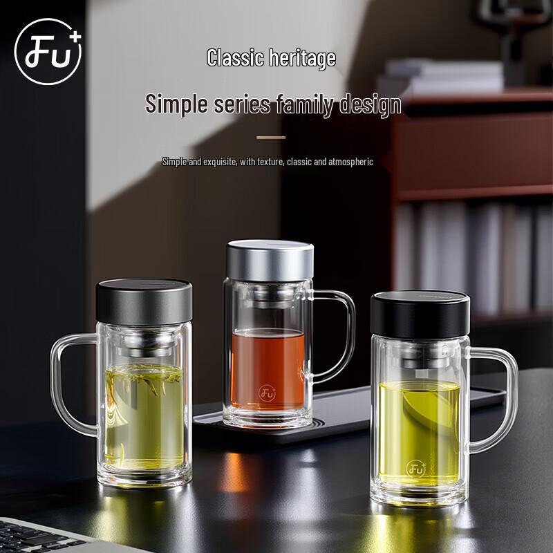 Fuguang FU+ Double-Layer Borosilicate Glass Tea Cup with Handle
Fuguang FU+ Double-Layer Borosilicate Glass Tea Cup with Handle