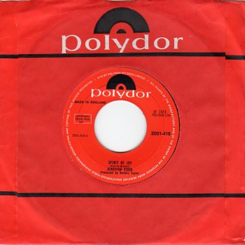 7inch Record ARTHUR BROWN S KINGDOM COME - Spirit Of Joy 2001416 Polydor 1973 UK Rock Used
7inch Record ARTHUR BROWN S KINGDOM COME - Spirit Of Joy 2001416 Polydor 1973 UK Rock Used