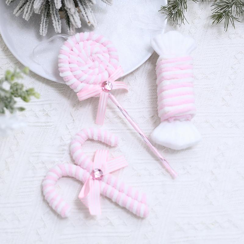 Christmas Tree Decoration Red Pink Blue Candy Cane Lollipop Christmas Velvet Pendants Ornaments Xmas Tree Home Party Supplies
Christmas Tree Decoration Red Pink Blue Candy Cane Lollipop Christmas Velvet Pendants Ornaments Xmas Tree Home Party Supplies