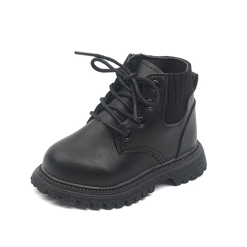 Children Short Boots Boys Tide Ankle Boots Autumn and Winter Girls Soft Sole Boots Single Boots Leather Boots Anti-skid 21 чорний
Children Short Boots Boys Tide Ankle Boots Autumn and Winter Girls Soft Sole Boots Single Boots Leather Boots Anti-skid 21 чорний