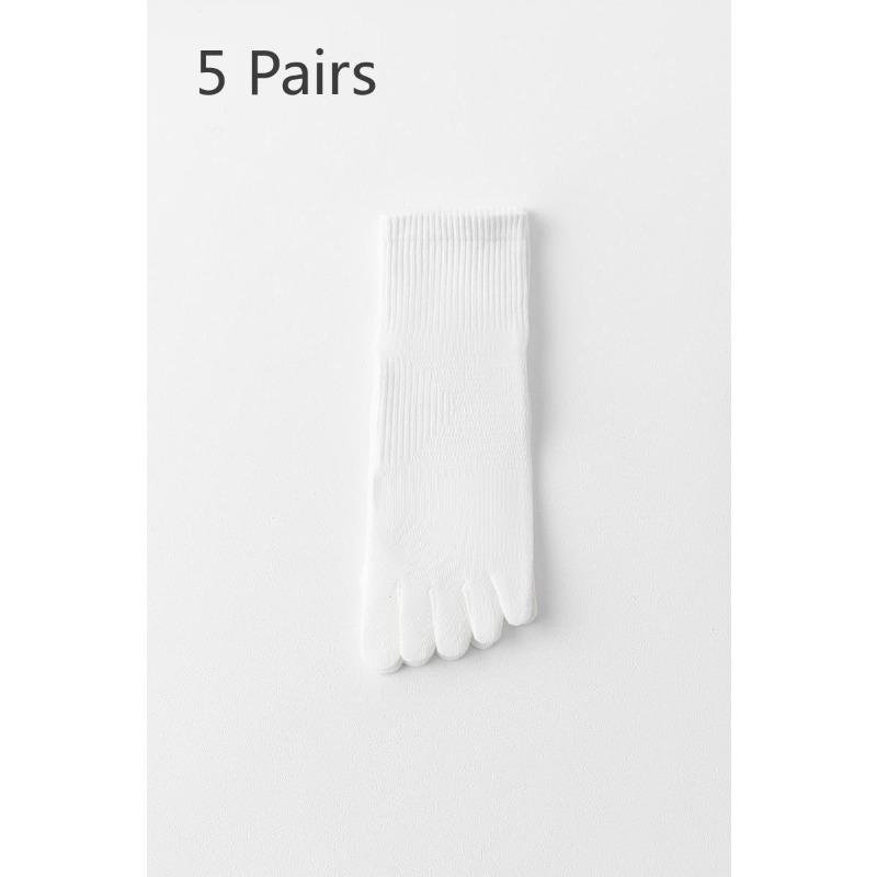 5 Pairs of Split-toe Mid-calf Socks for Sports and Running, Sweat-absorbing and Breathable, with Pure Color for The Toes, Short Tubes 5 Pairs білий
5 Pairs of Split-toe Mid-calf Socks for Sports and Running, Sweat-absorbing and Breathable, with Pure Color for The Toes, Short Tubes 5 Pairs білий