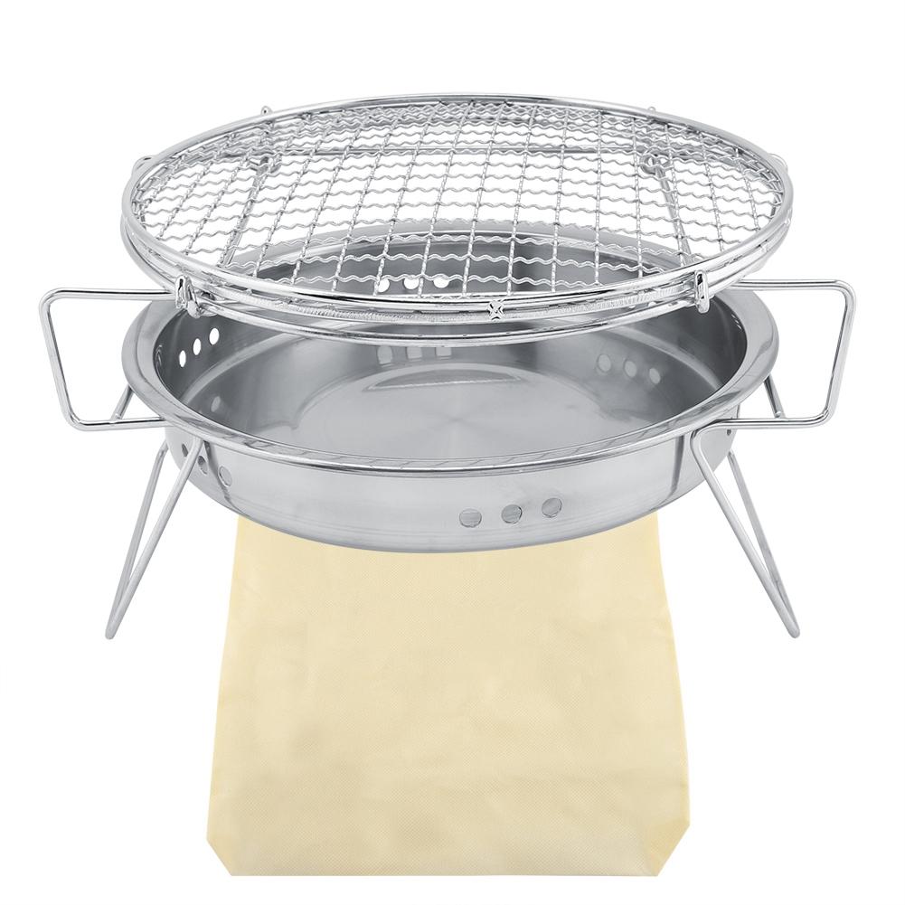 Stainless Steel Mini BBQ Grill Folding Portable Round Barbecue Stove for Outdoor Camping Patio
Stainless Steel Mini BBQ Grill Folding Portable Round Barbecue Stove for Outdoor Camping Patio